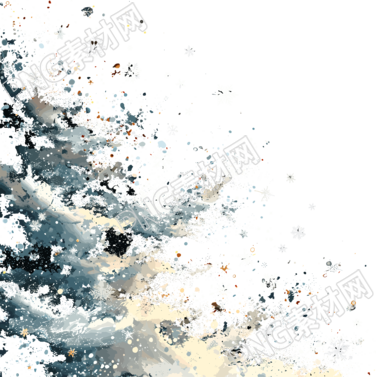 雪景创意插画