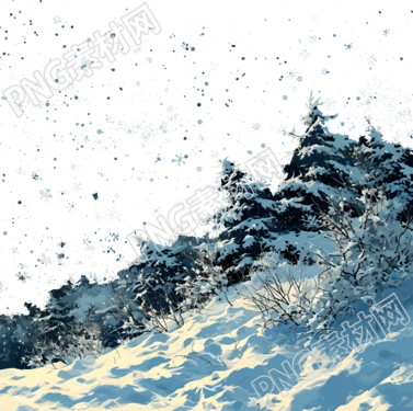 雪景图形素材