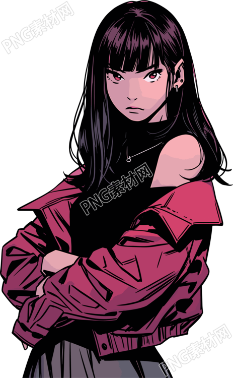 漫画女孩可商用素材
