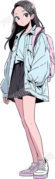 漫画女孩商用插画