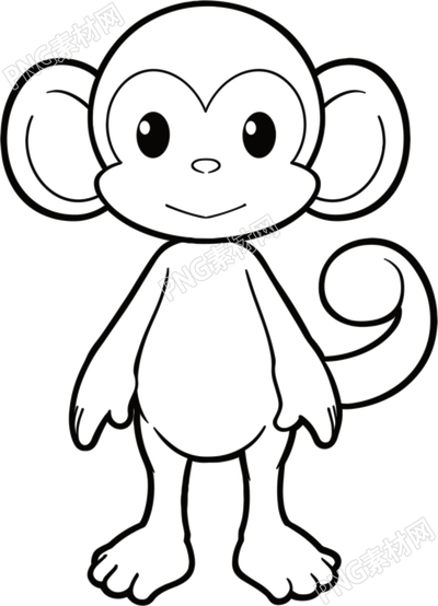 猴子简笔画