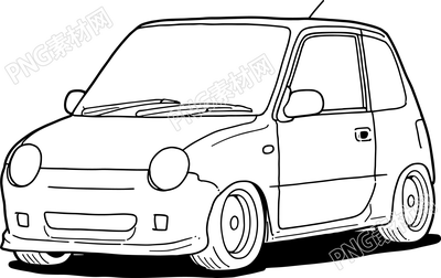 小汽车简笔画