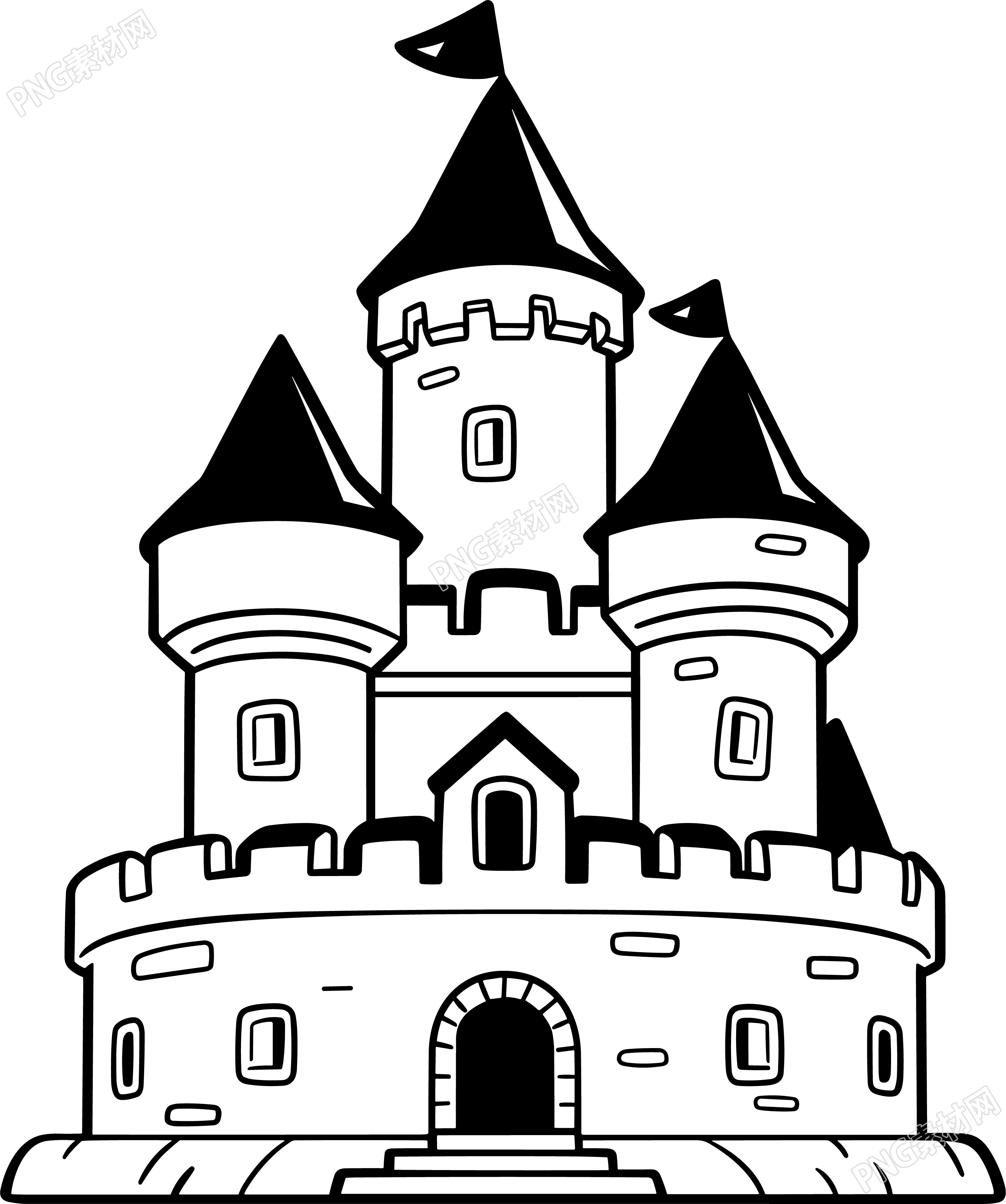 城堡简笔画