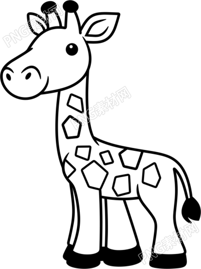 长颈鹿简笔画