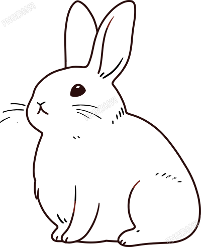 小白兔简笔画