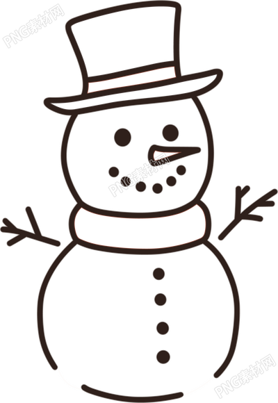 雪人简笔画