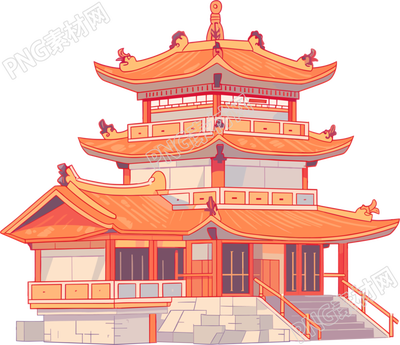 國(guó)風(fēng)閣樓可商用素材