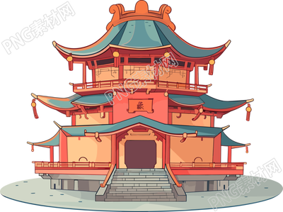 國(guó)風(fēng)閣樓創(chuàng)意設(shè)計(jì)素材