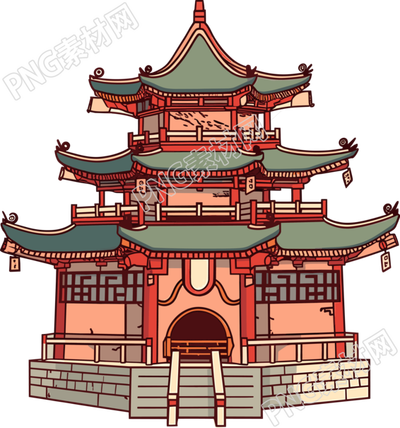 國(guó)風(fēng)閣樓元素