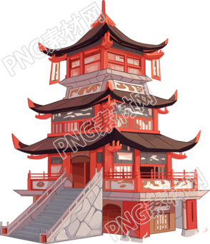 國(guó)風(fēng)閣樓素材