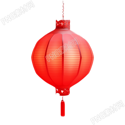 3D紅燈籠春節(jié)插畫