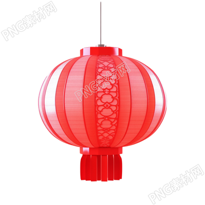 3D紅燈籠簡約素材