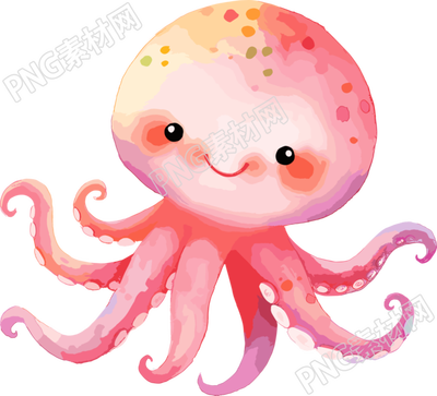 八爪魚手繪插圖