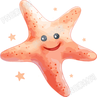 海星水彩插畫