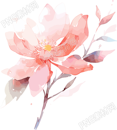 水彩花卉商業(yè)設(shè)計圖形素材