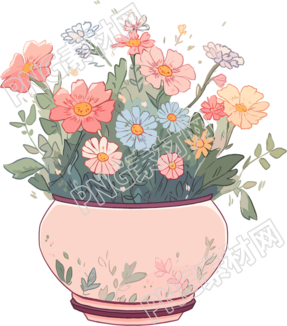 水彩花卉高清插圖