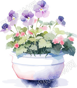 水彩花卉商用素材