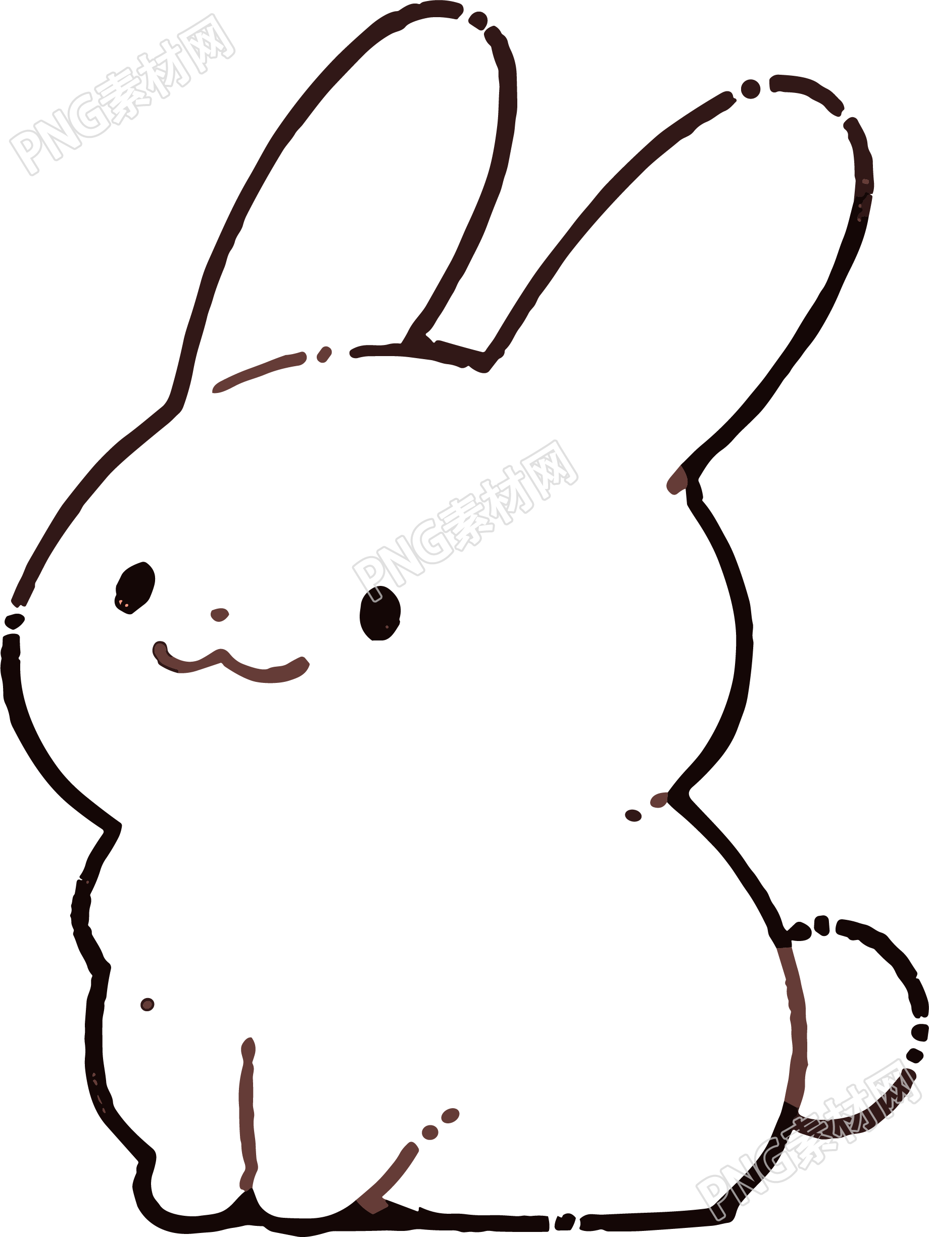 简笔画兔子