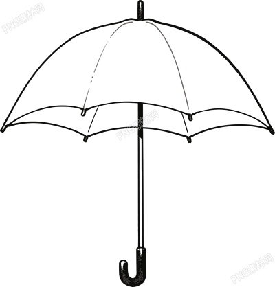 雨傘簡筆畫