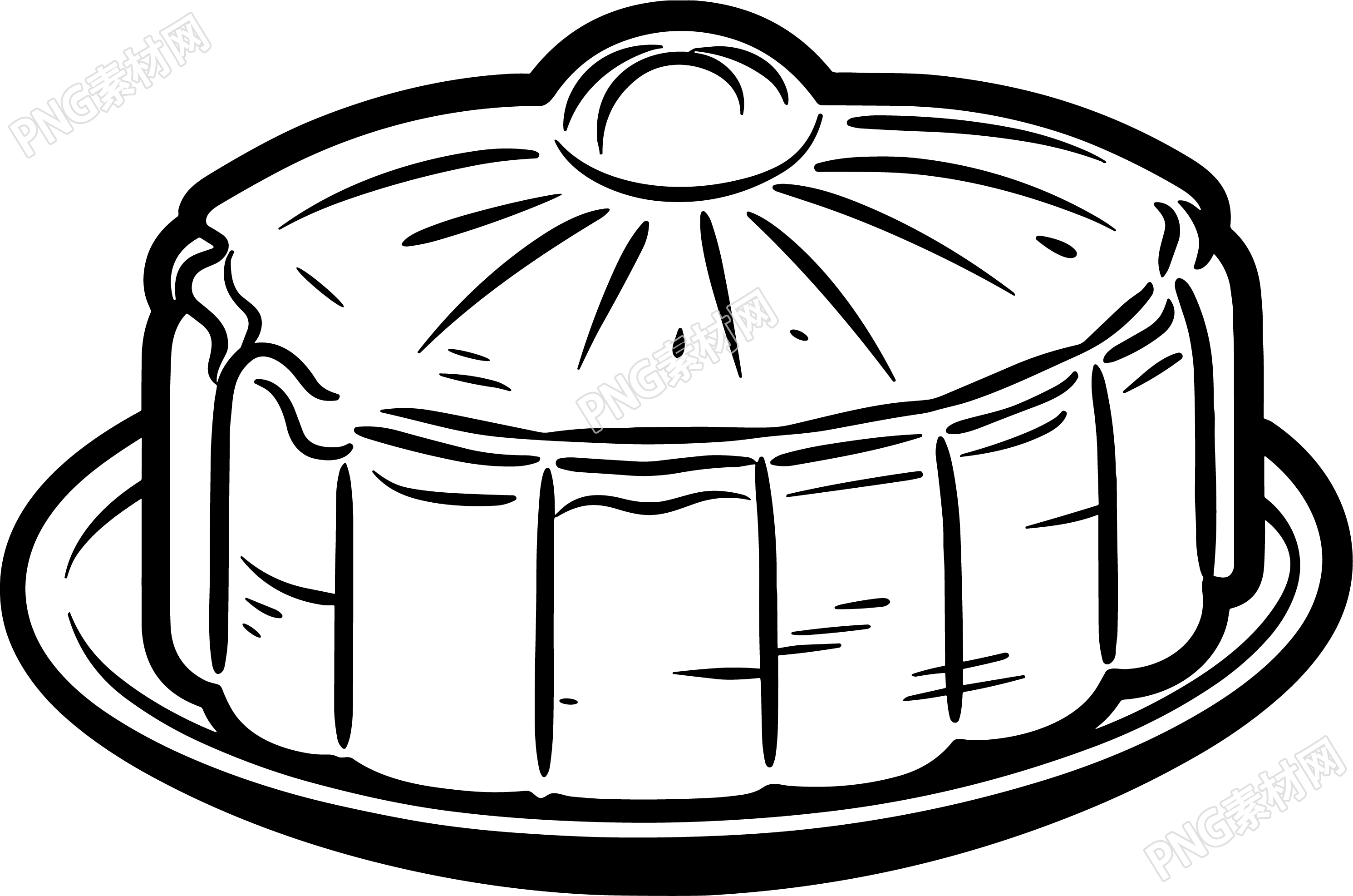 月饼简笔画