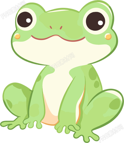青蛙插圖可愛素材