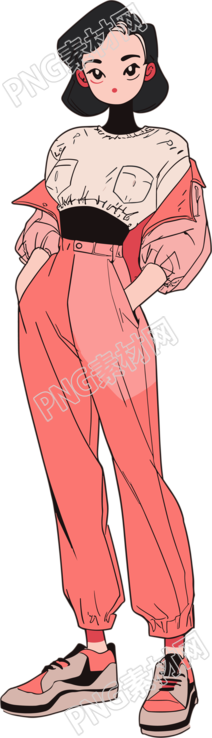 卡通美女商業(yè)設(shè)計插畫