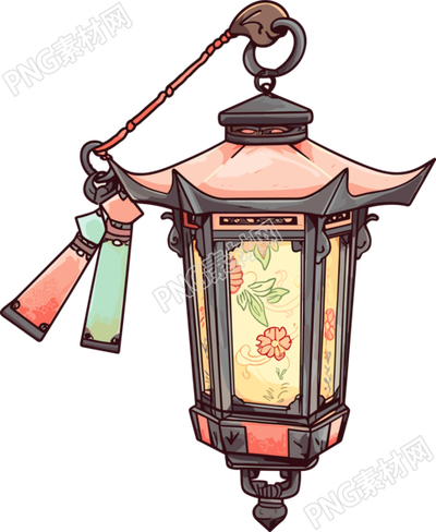 中式燈籠創(chuàng)意設(shè)計圖形素材