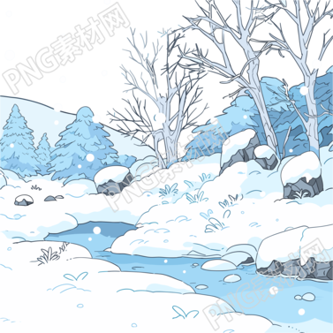 雪景商业使用插图