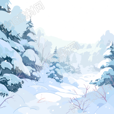 雪景創(chuàng)意設(shè)計元素