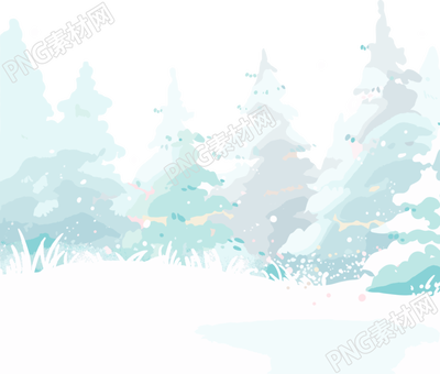 雪景插畫設(shè)計素材