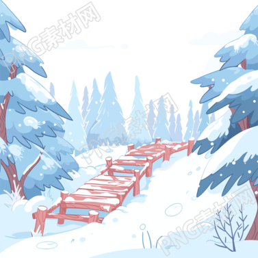雪景圖形創(chuàng)意設(shè)計元素