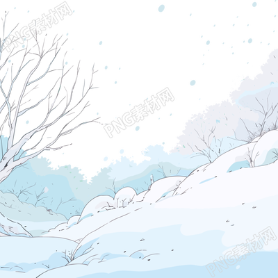 雪景商業(yè)插畫設(shè)計