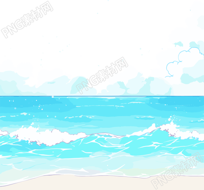 卡通海洋手繪插畫
