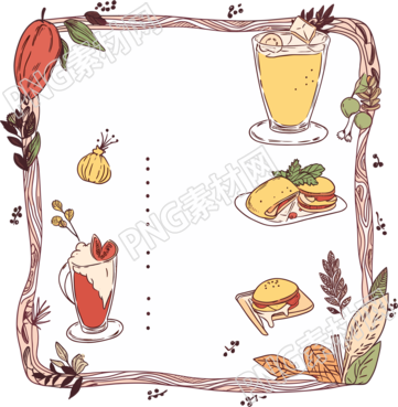 餐牌設計風格插圖