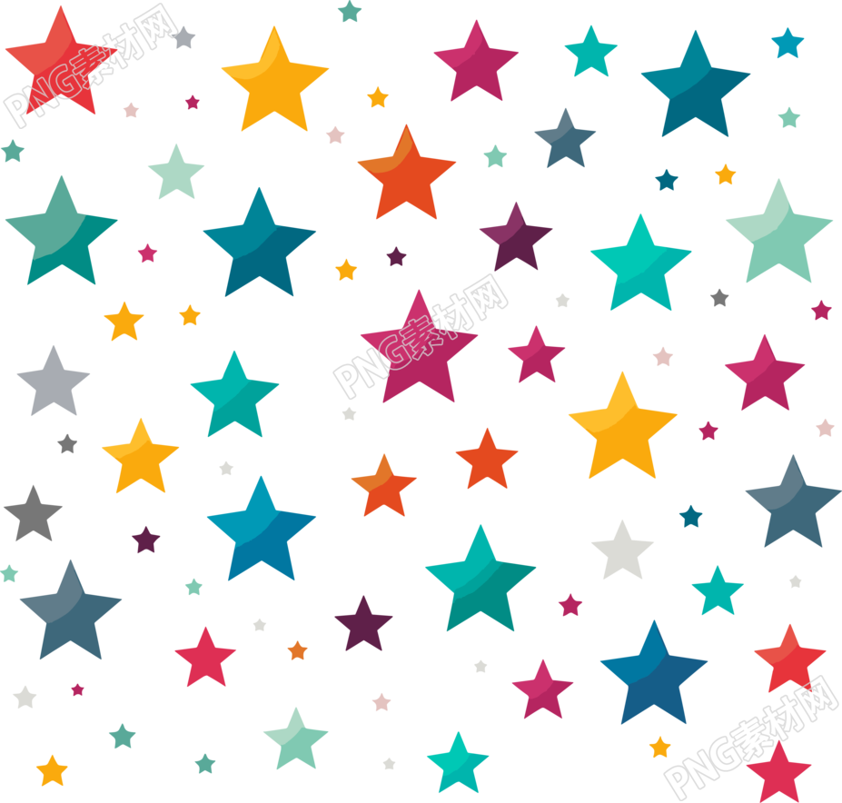 星星背景透明背景插画
