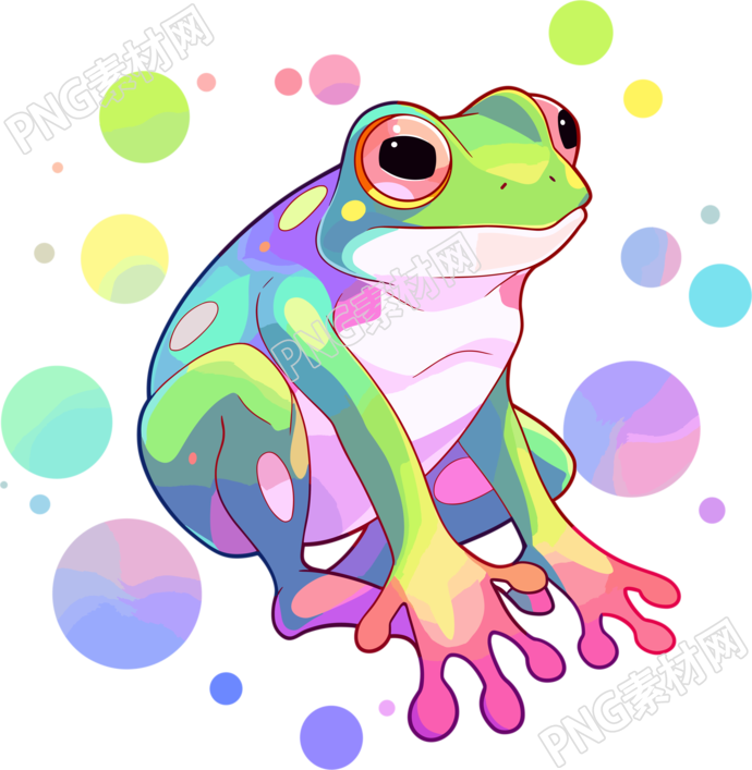 青蛙高清图形插画