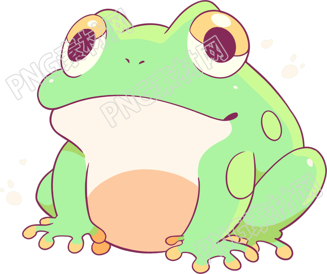 青蛙插画设计元素