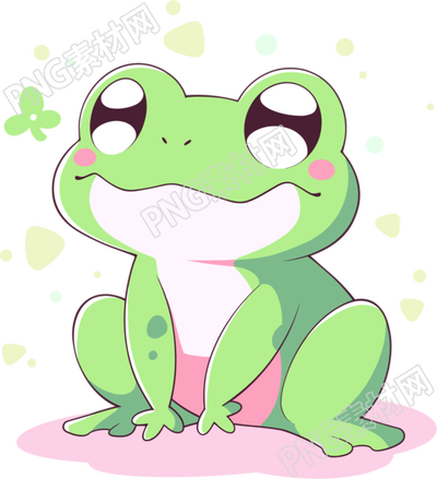青蛙卡通風格插畫