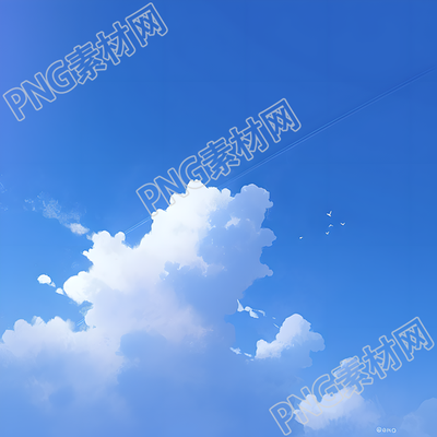 藍(lán)天背景插畫圖形素材