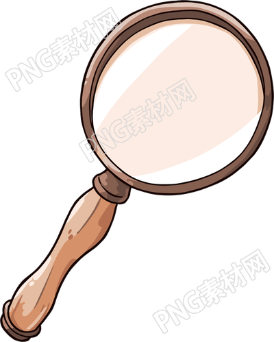放大鏡插圖素材