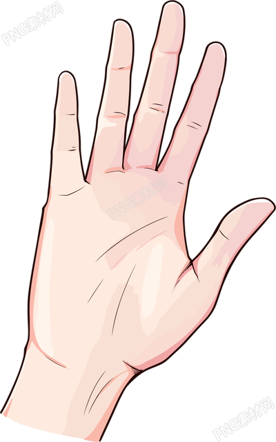 卡通手插圖素材