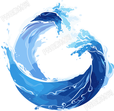 水花簡(jiǎn)潔插畫(huà)