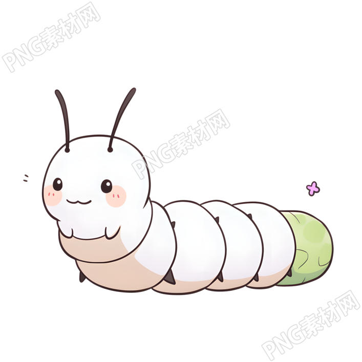 毛毛虫插画设计元素