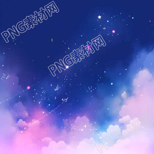 星空背景透明背景插图