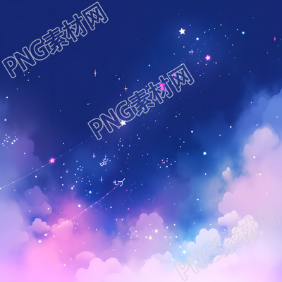 星空背景透明背景插圖