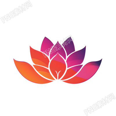 蓮花logo簡潔插圖