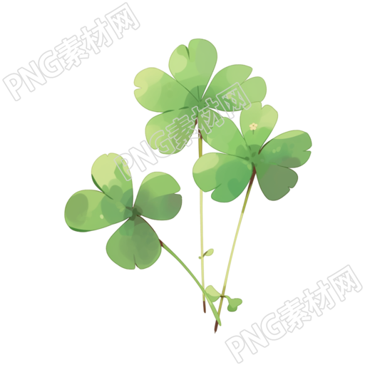 四叶草商业设计元素
