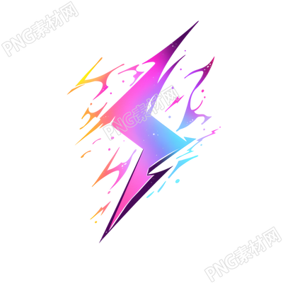 閃電logo圖標(biāo)插畫