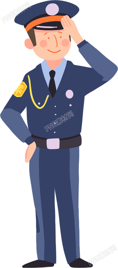 交警卡通元素