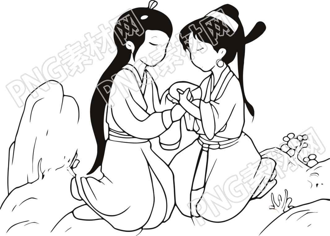 牛郎织女连环画简笔画